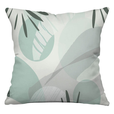 Tropical Cool Pattern Reversible Throw Pillow
