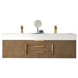 Mercer Island 60'' W Double Bathroom Vanity Base