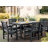 7 Piece Hdpe Outdoor Dining Set For 6, Patio Dining Furniture Set With Umbrella Hole, Outdoor Table And Chairs For Garden, Poolside, Backyard, Deck-711005478