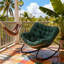 Fleece Fabric；Iron Rocking Chair-1993216751