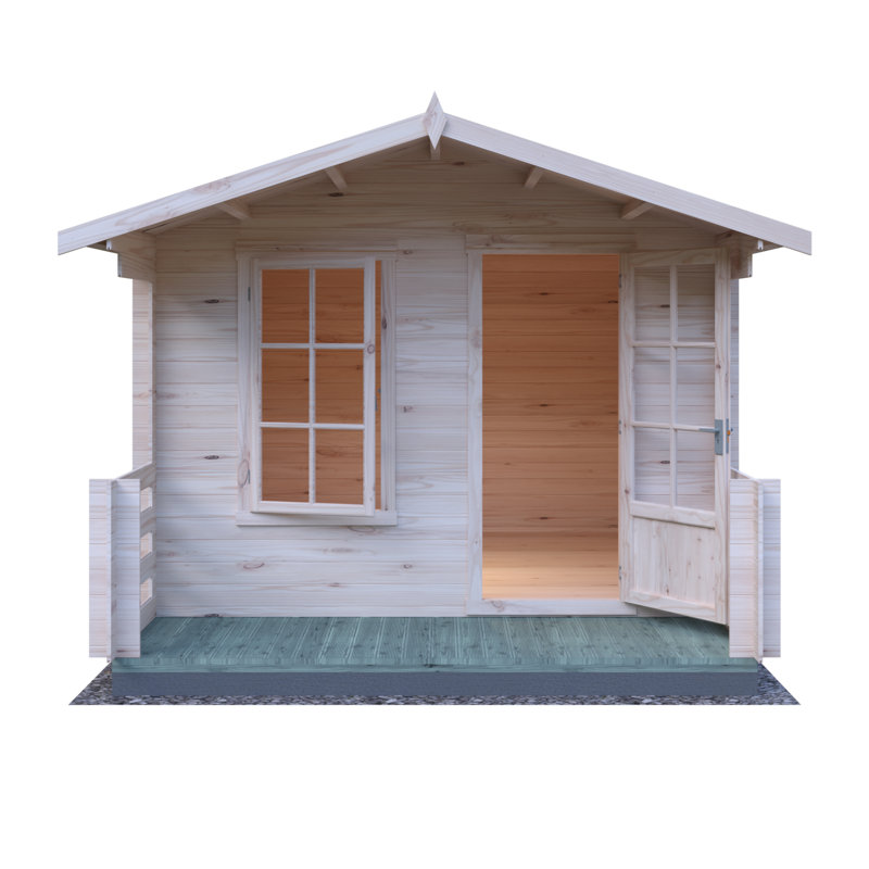 Maulden 10 ft x 10 ft 19 mm Log Cabin
