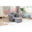 Chaise pour enfants, canapé rembourré avec repose-pieds pour enfants