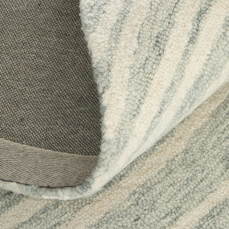 Wallace Modern Abstract Gray Area Rug, Rectangle 5' x 8'