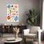 Choisir la joie, impression d'art mural abstrait coloré de paysage moderne-1079251788