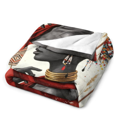 Jeté en flanelle de blé Tribal Shields