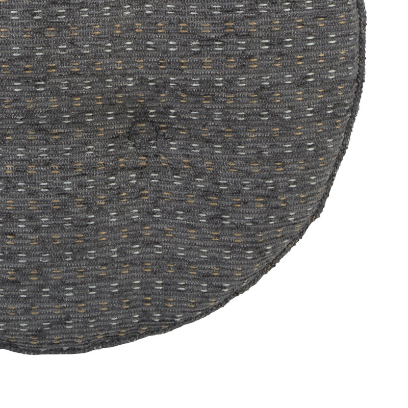 Coussin de siège de tabouret de bar texturé antidérapant, rond de 14 pouces, Gris