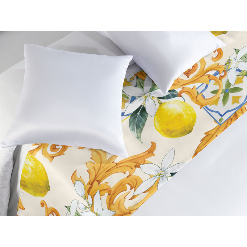 Foulard de lit Ambesonne Citron, Très grand lit