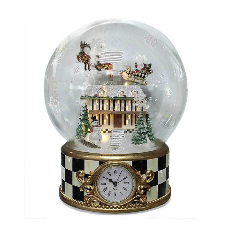 Magic Christmas Globe Clock