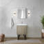 Meuble-lavabo de salle de bain 24 po X P 20 po P, comptoir en marbre de culture, ensemble de robinet et robinet de 18 po Miroir