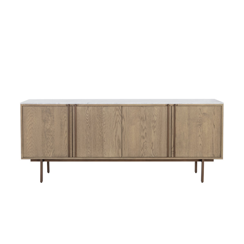 Briar 78.75'' W Sideboard, Brown/White