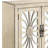 Antique White Console Table With Mirrored Doors