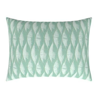 Geometric Feather Reversible Throw Pillow