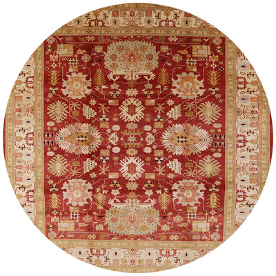 Tapis beige / rouge Cordia