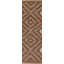 Tapis brun en laine Kilim 3 x 3