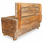 Banc en bois récupéré massif 33,9 po x 15,7 po x 23,6 po