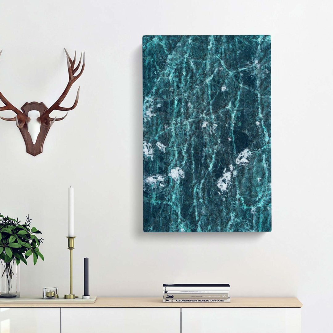A Frozen Lake in Abstract - Wrapped Canvas
