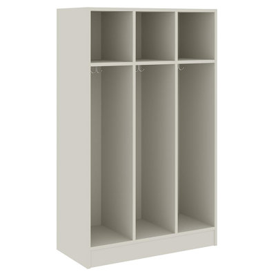 Triple Wide Three Compartment Classroom Cabinet Locker