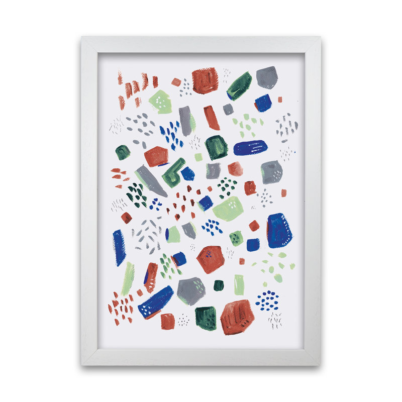 Terrazzo by Laura Irwin - Print, 42cm H x 29.7cm W x 3cm D, White Framed