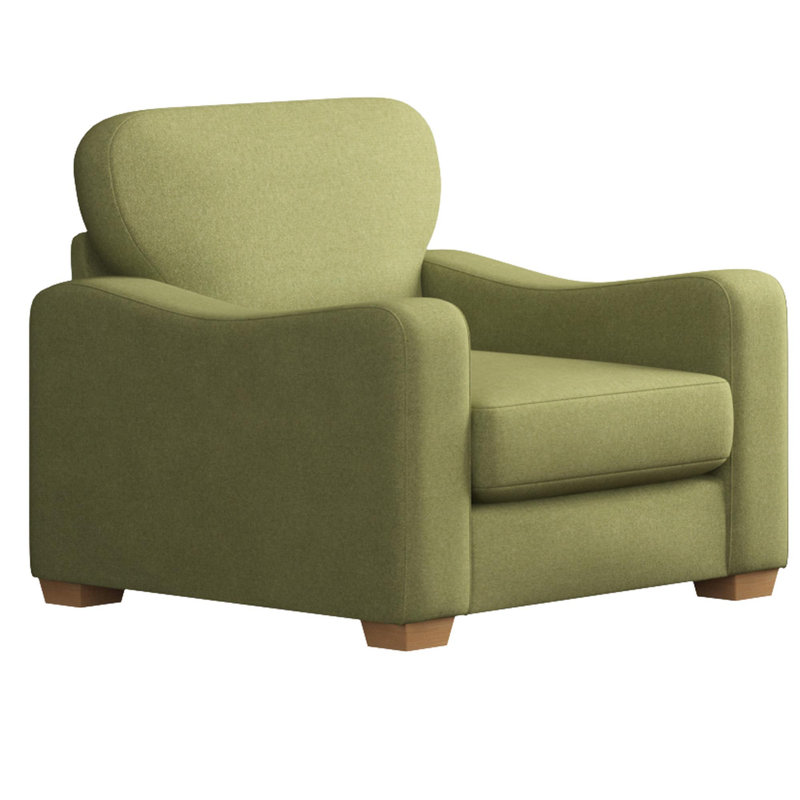 Upholstered Armchair, Mink