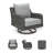 Erdita Swivel Wicker Outdoor Lounge Chair