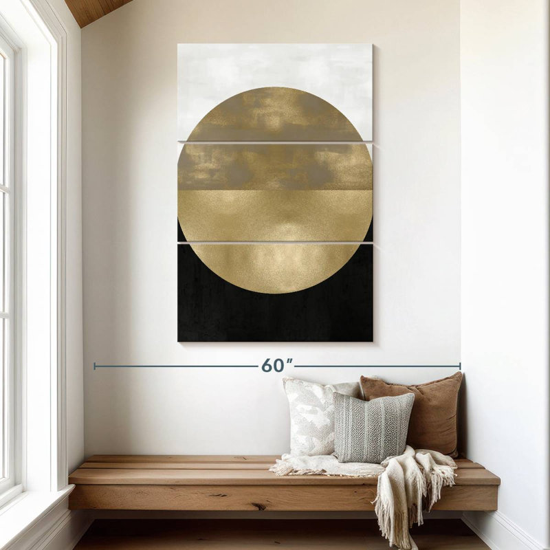 Avery Gold Sphere, 50" H x 32" W