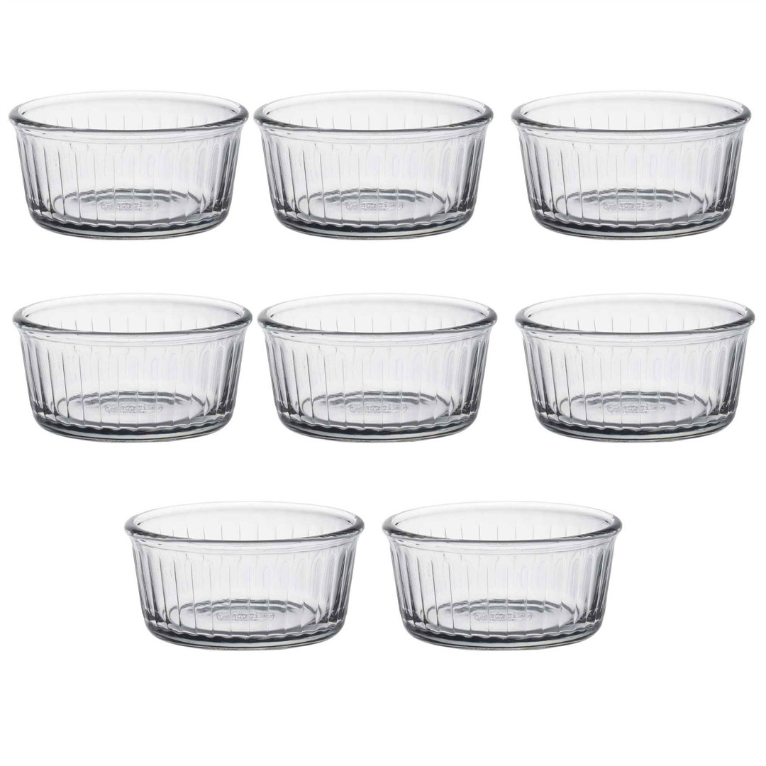 Duralex - Oven Chef Glass Ramekins for Creme Brulee, Desserts