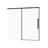 Semi - Matte Black Sliding Bathtub Shower Door, 6Mm Tempered Glass, Adjustable Width 56" 60", Waterproof Seal Strip, Smooth Operation 60" W X 58" Hsliding Door6mm Glassexplosion Proof Coatingsmooth