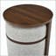 Table d'appoint 2 en 1 avec tabouret de rangement amovible