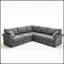 Ensemble de canapé modulaire polyvalent avec revêtement en lin doux et accoudoirs roulés pour des sièges flexibles-487729908
