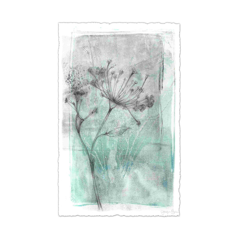 Ombre de fleurs sauvages I, H 12 po x l 8 po