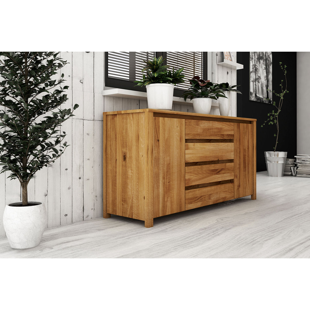 Fugate 150 Cm Wide 4 Drawer Solid Wood Sideboard
