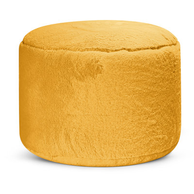Dotcom Softy Plush Bean Bag Ottoman/Pouf