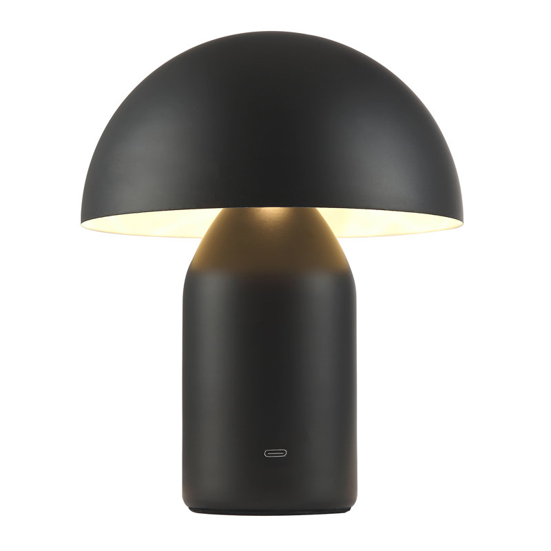Colombano Metal Table Lamp, Matte Black