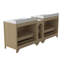 Meuble-lavabo double avec comptoir blanc-122820788