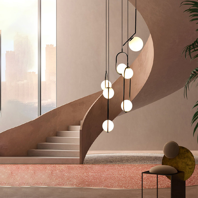 Luminaire suspendu à 7 lumières Josy
