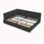 Structure de lit double pleine grandeur avec rangement-54049966