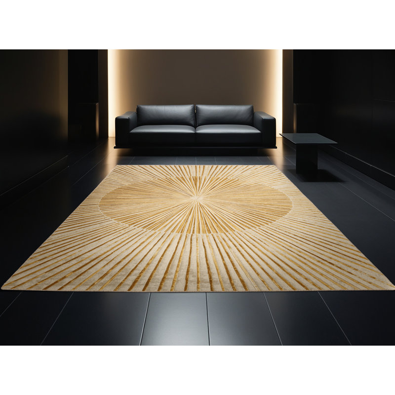Tapis moelleux et moelleux à motif abstrait moderne et contemporain Fairman, 6x9