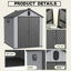 Remise de rangement en plastique XWT012 6 * 8Ft