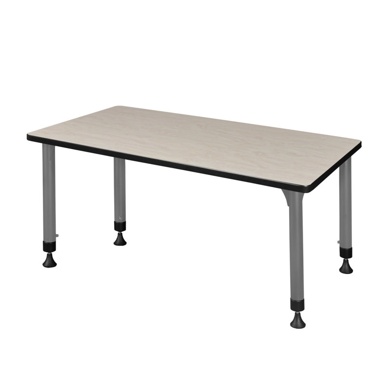 Kee Height Adjustable Classroom Activity Table Top & Base, Maple