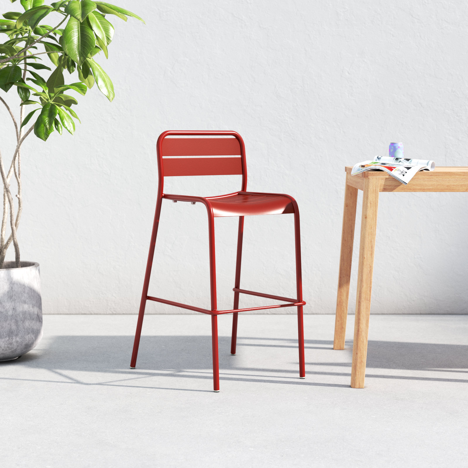 Kapri 41'' Outdoor Bar Stool, Venitian