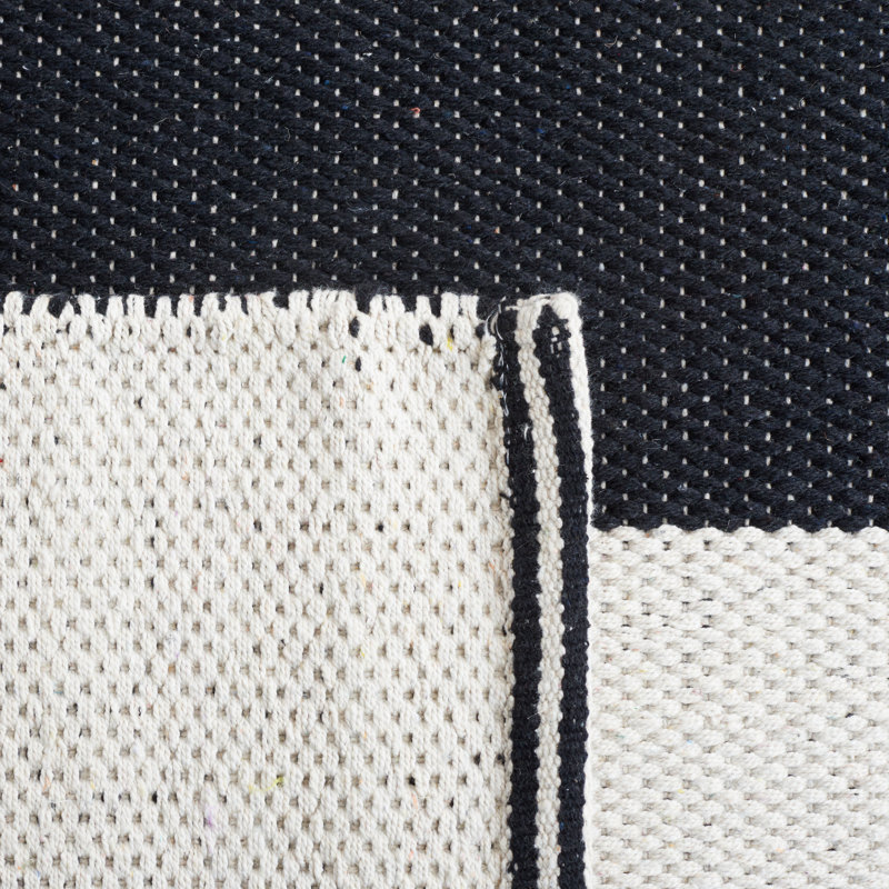 Alvana Cotton Geometric Indoor Rug, Square 6'
