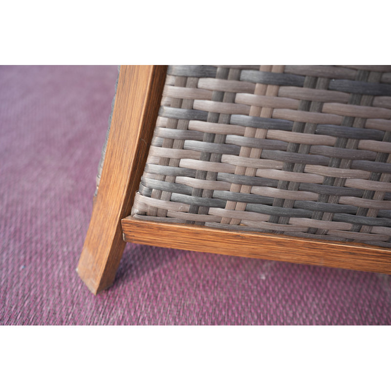 Aliaksey Rectangle Propane Smokeless Fire Pit Table, Brown