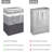 2-Pack Large Laundry Basket, Waterproof, Freestanding Laundry Hamper, Collapsible Tall Clothes Hamper With Extended Handles For Clothes Toys In The Dorm And Family-(Gradient Grey, 75L)