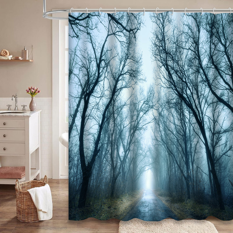 Rideau de douche Dark Autumn, L 72 po x l 84 po