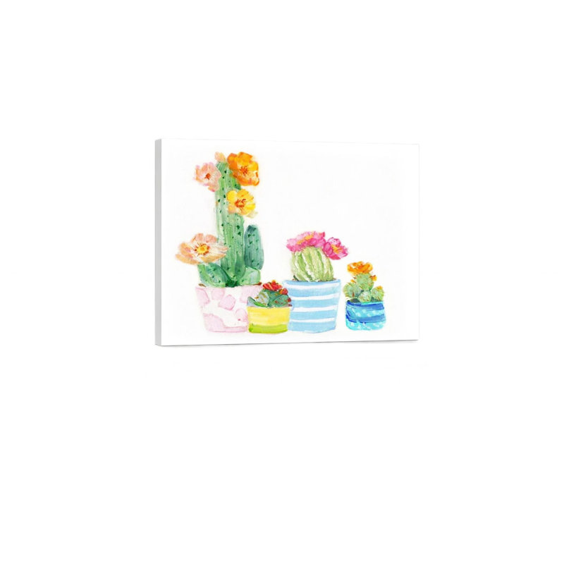 Art mural sur toile sans cadre 24 "x 18" Cacti