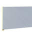 Lit Ek gris ultrabrillant avec motif ondulé et pieds en métal, 39 lattes, structure à 4 supports, capacité de 660 lb, l 86 po x P 81 po, H 46 po-413157039