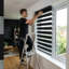Dual Layer Day & Night Zebra Roller Blinds – Light Filtering Privacy Shades, Modern Window Treatment, Polyester Sheer & Solid Stripes for Living Room, Bedroom & Office-331688338-331688301
