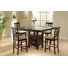 Anastin 5-piece Square Counter Height Dining Set Cappuccino