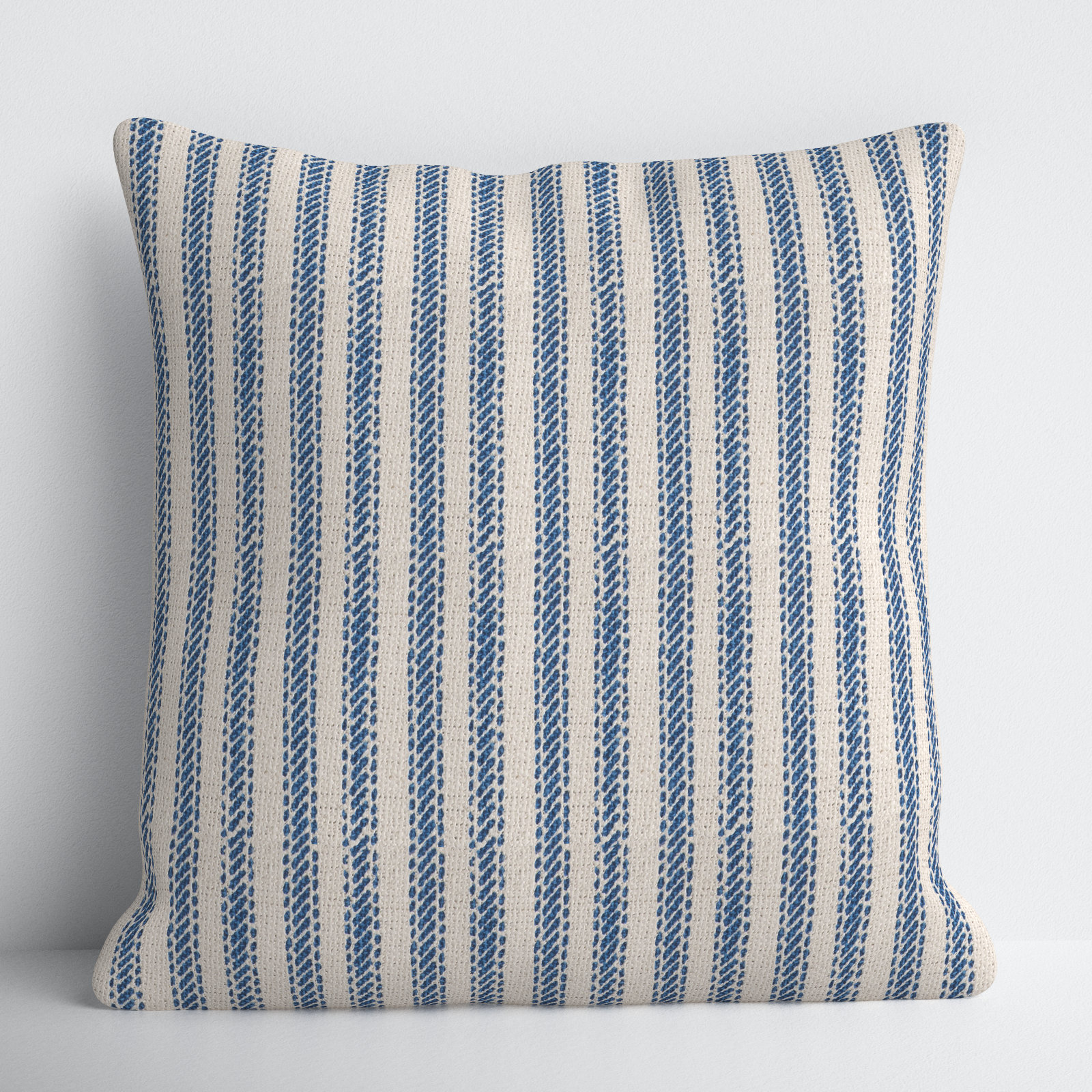 Percy 20" x 20" Cotton Pillow Cover, Natural/Gray, Pillow Cover Only - No Insert