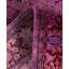 Overdyed Hand-Knotted Wool Modern-Contemporary Purple Runner 2' 7" x 10' 5"